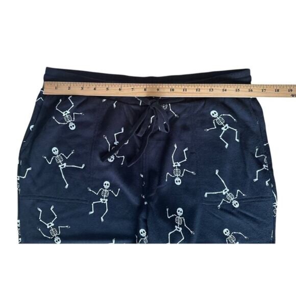 Jane & Delancey Women's Dancing Skeletons Pullover & Jogger Set Size L Black - Picture 10 of 14